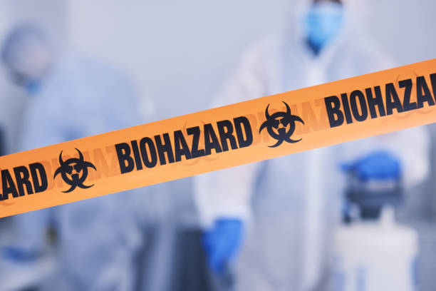 Professional Biohazard technician working in Dale, TX